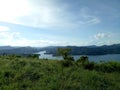 Nice view at top of hill in banjarbaru, kalimantan selatan