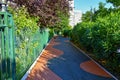A nice walking path in the city Royalty Free Stock Photo