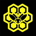 Nice wasp icon Royalty Free Stock Photo