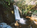 A nice waterfall charmed us in the valley of Nainital, Uttarakhanda, India