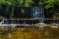 Nice waterfall in the forest Royalty Free Stock Photo