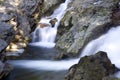 Nice waterfalls and rocks Royalty Free Stock Photo