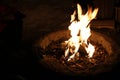 The Fire Pit at Vallea Lumina, Whistler Royalty Free Stock Photo