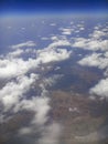 Nice white clouds in the atmosphere,image shot in the sky from aeroplane. Nature stock image