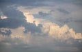 Nice white and dark cloud on blue sky Royalty Free Stock Photo