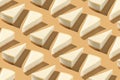 Nice white piece slice cheesecake pattern