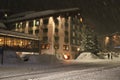 Nice Winter Night in street of Lech