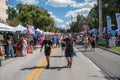 Nice woman in Come Out With Pride Orlando parade at Lake Eola Park area 134.