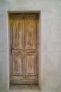 Nice wood door in Camargue area, provence, france