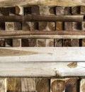 Nicely arranged wood blocks makes beautifull pattern