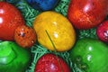 Easter eggs in various colors Royalty Free Stock Photo