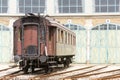 Historical railway passanger car Royalty Free Stock Photo