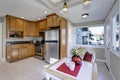 Nicely updated compact kitchen and breakfast nook