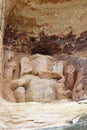 Niche with an image of the four armed Ganesha & a devotee carrying a banana plant, Udayagiri Caves, India