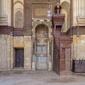 Niche Mihrab and pulpit Minbar of Mosque of Sultan Qalawun, Old Cairo, Egypt