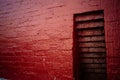 Niche in the red brick wall Royalty Free Stock Photo