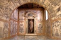 Niche Saint Sebastian, Ca doro, Venice, Italy Royalty Free Stock Photo