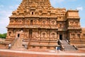 Niches and southern entrance, Brihadisvara Temple, Tanjore, Tamil Nadu. View from South.