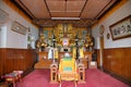 Memorial shrine for Nichidatsu Fujii, founder of the Nipponzan-MyÃÂhÃÂji order of Buddhism at the Peace Pagoda, Darjeeling, India