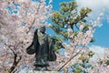 Nichiren Statue at Myoren-ji Temple in Kamigyo, Kyoto, Japan. Nichiren 1222-1282 was a Japanese