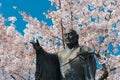 Nichiren Statue at Myoren-ji Temple in Kamigyo, Kyoto, Japan. Nichiren 1222-1282 was a Japanese Royalty Free Stock Photo