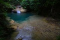 The Nicho waterfalls in the Cuban tropical forest Royalty Free Stock Photo