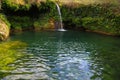 The Nicho waterfalls in the Cuban tropical forest Royalty Free Stock Photo