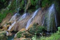 The Nicho waterfalls in the Cuban tropical forest Royalty Free Stock Photo