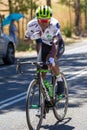 Nicholas Dlamini of Team Dimension Data breaking away on the Tour Down Under Stage 3 18 January 2018