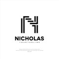 Nicholas logo Letter N Design Template Premium Creative Design Business Company