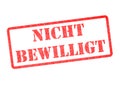 Nicht Bewilligt Stempel