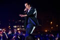 Nick Cave and the Bad Seeds band perform in concert at Primavera Sound Festival Royalty Free Stock Photo