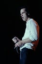 Nick Cave during the live concert at the PalaLido Royalty Free Stock Photo