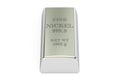 Nickel ingot, 3D rendering