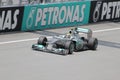 Nico Rosberg in action Royalty Free Stock Photo