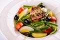 Nicoise salad with tuma and tomato