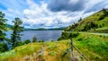 Nicola Lake and the Nicola Valley under Cloudy Skies Royalty Free Stock Photo