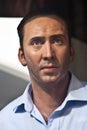 Nicolas Cage - wax statue Royalty Free Stock Photo