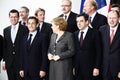 Nicolas Sarkozy, Angela Merkel Royalty Free Stock Photo