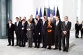 Nicolas Sarkozy, Angela Merkel Royalty Free Stock Photo