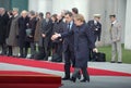 Nicolas Sarkozy, Angela Merkel Royalty Free Stock Photo