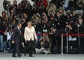 Nicolas Sarkozy, Angela Merkel Royalty Free Stock Photo