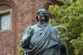 Nicolaus Copernicus Monument, statue of polish renaissance astronomer, Torun, Poland