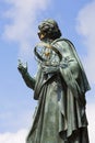 Nicolaus Copernicus Monument, statue of polish renaissance astronomer, Torun, Poland