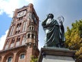 Nicolaus Copernicus mounument in Torun in Poland