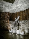 Nicolaus Copernicus - sculpture made of salt.