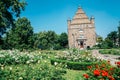 Nicolaus Copernicus University and spring garden in Torun, Poland Royalty Free Stock Photo