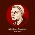 Nicolaus Cusanus 1401-1464 was a German philosopher, theologian, jurist, and astronomer