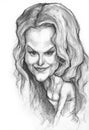 Nicole Kidman caricature