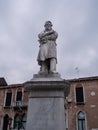 Nicolo Tommaseo Statue in Venice, Italy Royalty Free Stock Photo